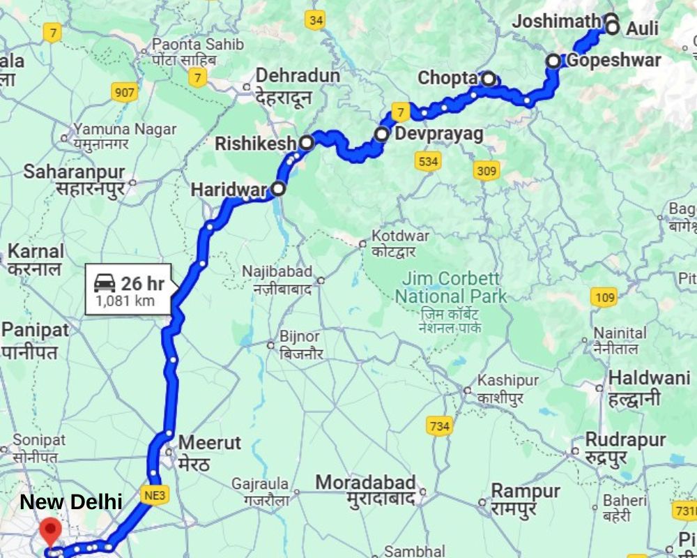 mussoorie chopta auli tour