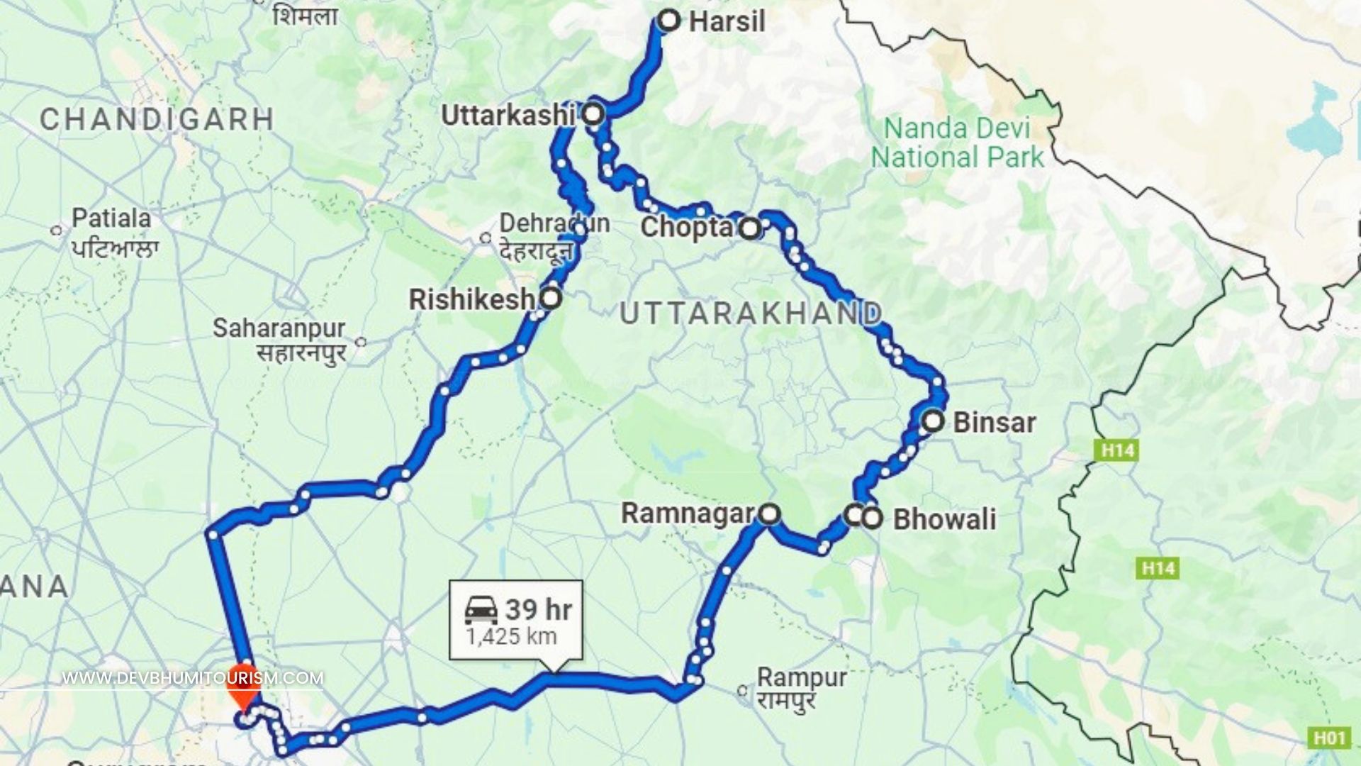 rishikesh harshil chopta binsar corbett tour