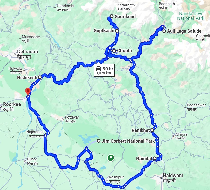 rishikesh kedarnath tungnath auli tour