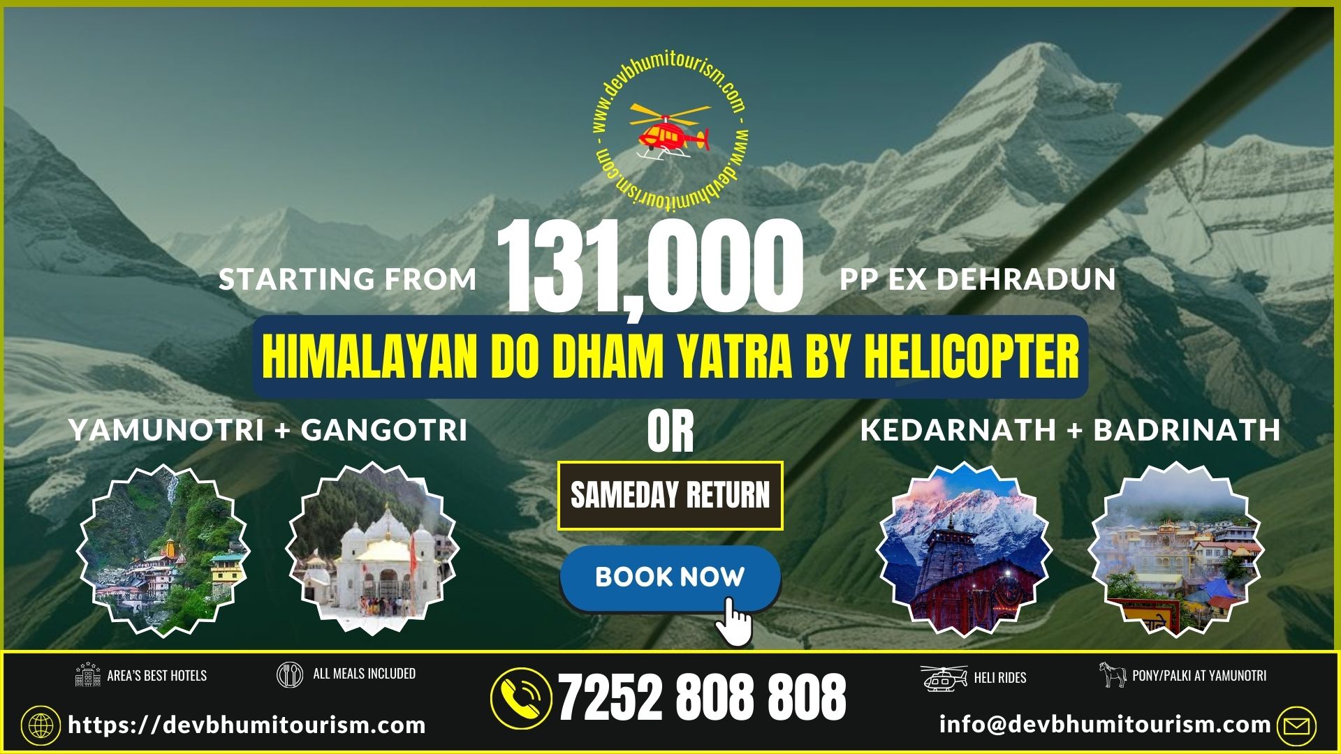 char dham by helicopter