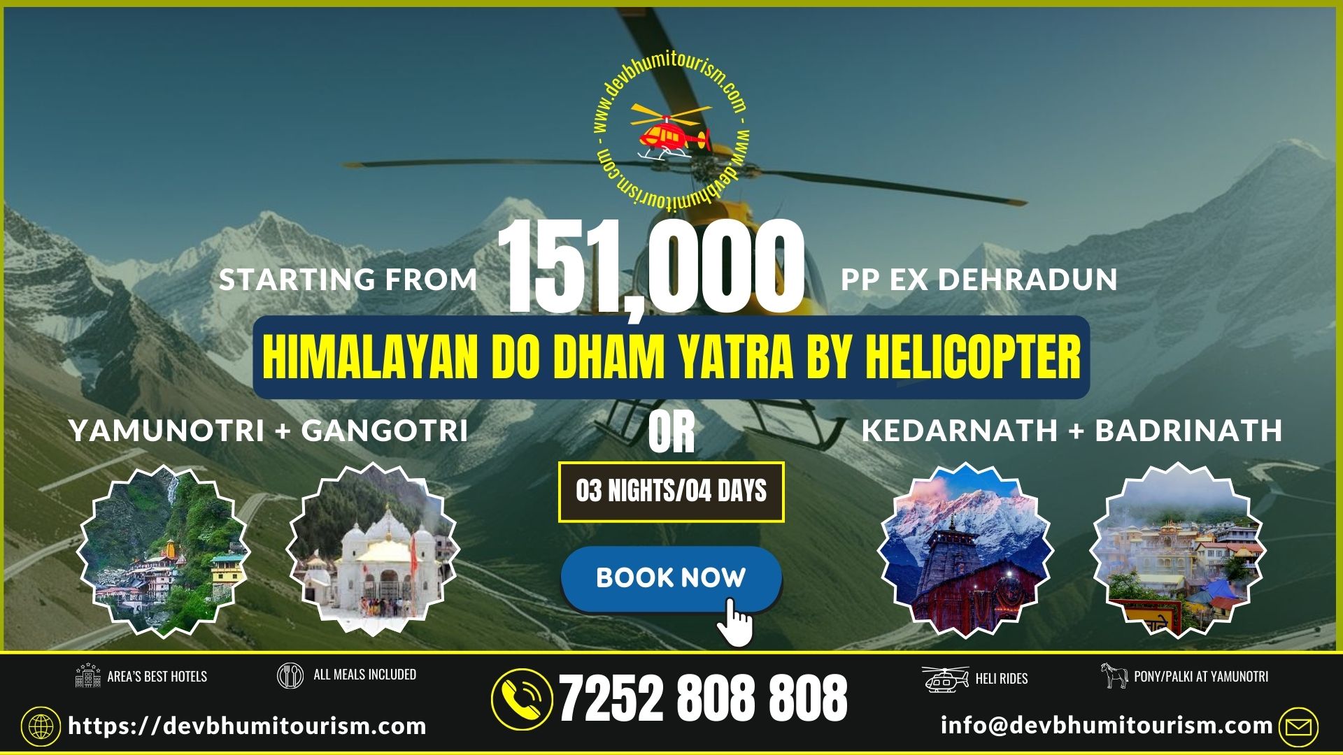 char dham by helicopter